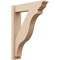 Ekena Millwork 6-in W x 24-in D x 32-in H Funston Trad Rough Cedar Woodgrain TimberThane Outlooker, Primed Tan OUTUR060X24X32FST04RCPR - alternate 1